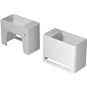 INK Hangar Fontein - 40x20x30cm - wasbak rechts - 0 kraangaten - polystone wit mat