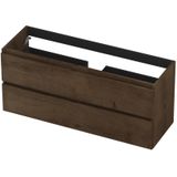 Ink onderkast - houten keerlijst - 2 laden - Fineer chocolate - 120x40cm