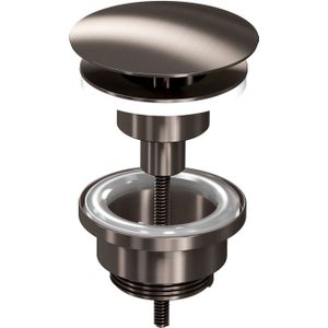 Ink Niet-afsluitbare Plug Messing - Metal Black - 8718835105280 - Wastafels - Afvoerpluggen