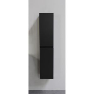 Bewonen Luuk Hoge Kast 145x30x30cm - Mat Zwart - Bouwpakket - Badkamermeubels - Kolom- En Zijkasten - Hoge Kasten - 8718835117245