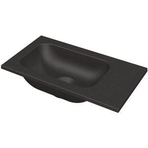 Ink Enter Fontein Quartz Zonder Kraangat Universeel - Quartz Zwart - 400x220x10 Mm (bxdxh) - Rechthoekig - 8718835126995 - Wastafels - Fonteinen
