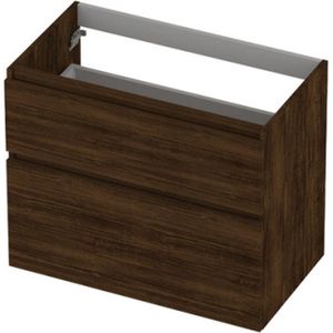 INK - Wastafelonderkast - Koper Eiken - 2 Lades - Greeploos - 80x45x65cm