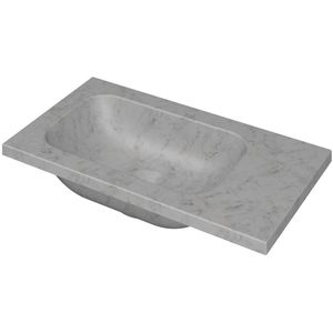 Ink Enter Fontein Natuursteen Zonder Kraangat Universeel - Mat Wit Marmer - 400x220x16 Mm (bxdxh) - Rechthoekig - 8718835131753 - Wastafels