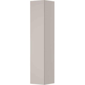Ink Hoge Kast Hoge Kast 1 Deur Links/rechts Greeploos Mat Kasjmier Grijs 350x350x1690mm (bxdxh) - Badkamermeubels - Kolom- En Zijkasten - Hoge Kasten