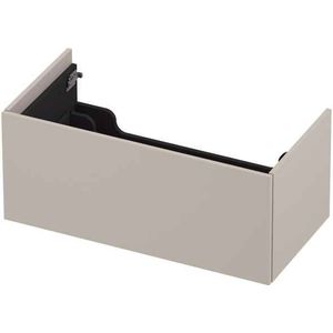 INK wastafelonderkast 1 lade greeploos push to open hout decor 90x45x38cm, ivoor eiken