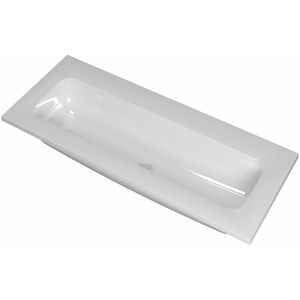 Teakea - Ink Reflekt wastafel centraal polystone 100x40cm - zonder kraangat - Glans wit