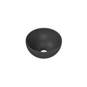 Ink Otello XS Opzetfontein Rond Porselein 24cm - Mat Middernachtgrijs - Keramiek - 8718835167646 - Wastafels - Opzetwastafels