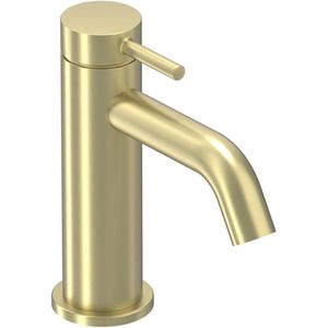Wastafelkraan ivy bond model s coldstart geborsteld mat goud pvd