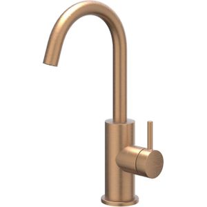 IVY Bond Wastafelmengkraan - opbouw - draaibare uitloop - coldstart - Geborsteld mat koper PVD 6100255
