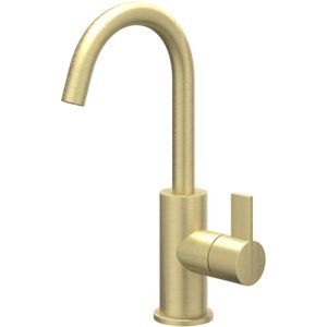 IVY Pact Wastafelmengkraan - opbouw - draaibare uitloop - coldstart - Geborsteld mat goud PVD 6101204
