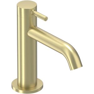 IVY Bond Fonteinkraan - Geborsteld Mat Goud PVD - Messing - Kranen - Fonteinkranen - Opbouw Fonteinkranen - 8718835178093