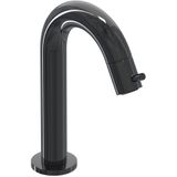 IVY Bond Fonteinkraan - gebogen - opbouw - laag - Zwart chroom PVD 6401057