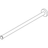 IVY Handdoekrek - Enkel - 38cm - Geborsteld Mat Koper PVD