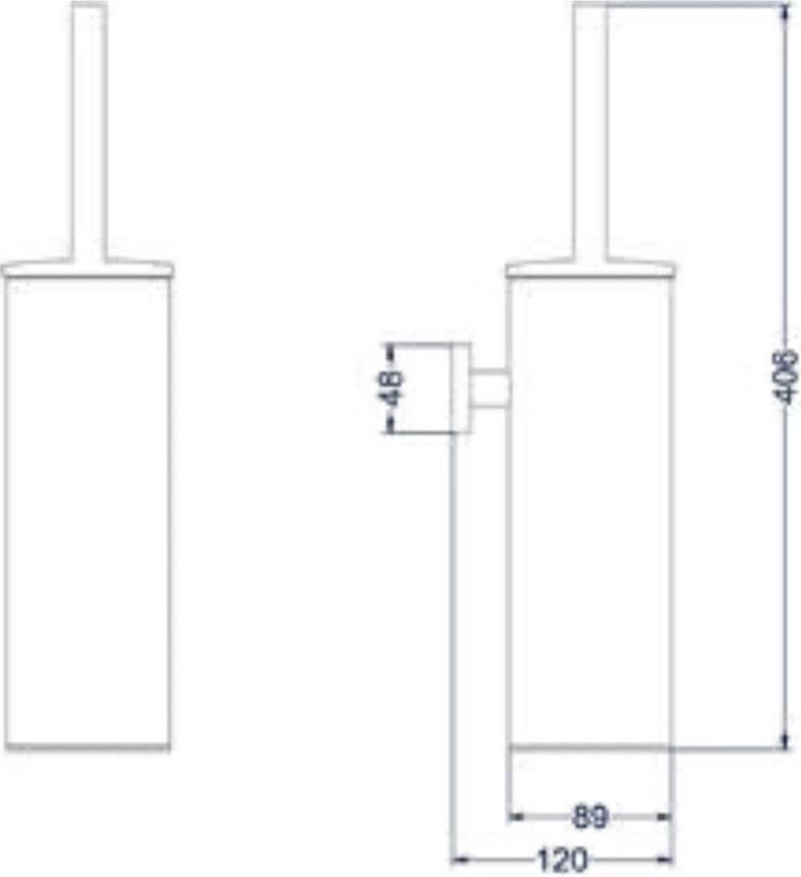IVY - Bond Toiletborstelgarnituur - Geborsteld Mat Koper - Wandmontage
