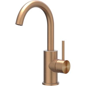 Wastafelkraan ivy concord draaibare uitloop coldstart rvs316 geborsteld mat koper pvd