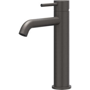 IVY Concord Wastafelkraan M Model RVS 316 - Geborsteld Carbon Black PVD - Zonder Waste - RVS 316 - Kranen - Wastafelkranen - Opbouw Wastafelkranen