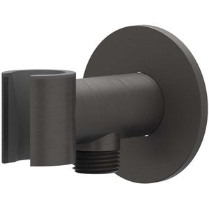 IVY Wandhouder - geïntegreerde wateruitlaat - 1/2 - RVS316 - geborsteld carbon black PVD 6900214
