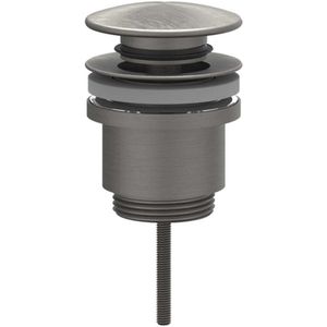 Design Afvoerplug IVY Stop&Go Geborsteld Metal Black PVD