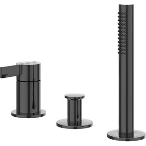 IVY - Pact - Badrandcombinatie - Zwart Chroom - Messing