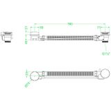 IVY - Badoverloopset - Geborsteld Mat Goud - Messing