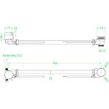 IVY - Badoverloop - Geborsteld Mat Goud PVD