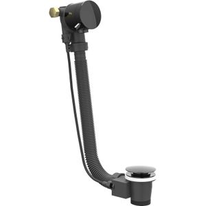 IVY - Badoverloop-vulcombinatie - Zwart chroom - PVD