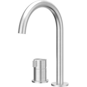 Wastafelkraan ivy tribe coldstart 2-gats geborsteld rvs316