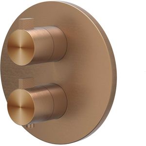 IVY Tribe - Afbouwdeel - Inbouwthermostaat - RVS316 - Geborsteld Mat Koper PVD