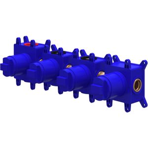 Inbouwbox ivy tbv inbouw thermostaat 3 stopkranen symmetry donker blauw