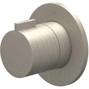 IVY Pact Afbouwdeel - voor inbouw douchekraan - stopkraan - symmetry - rond rozet - Geborsteld nickel PVD 6202583