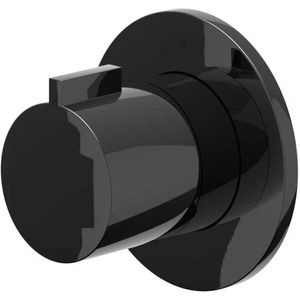 Afbouwdeel ivy pact inbouw stopkraan symmetry met rond rozet zwart chroom pvd