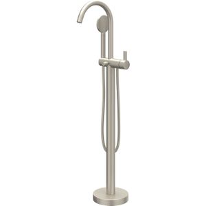 IVY Pact Badmengkraan Vrijstaand - draaibare uitloop - 150cm - Doucheslang - satin mist handdouche - Geborsteld nickel PVD 6303013