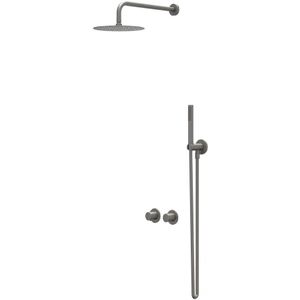 IVY Bond Regendoucheset - Inbouw - Symmetry - Geborsteld Metal Black PVD