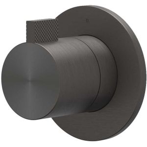 IVY - Tribe - Afbouwdeel Doorstroom Inbouwstopkraan - RVS316 Geborsteld - Carbon Black PVD