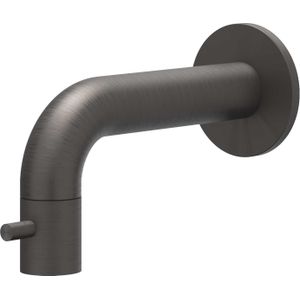 Fonteinkraan ivy concord wand met schuimstraalmond geborsteld carbon black pvd