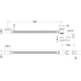 Badoverloopset MAY - Sifon - Geborsteld Mat Goud PVD - Messing