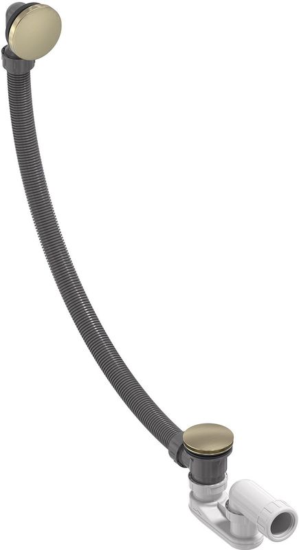 Badoverloopset MAY - Sifon - Geborsteld Mat Goud PVD - Messing