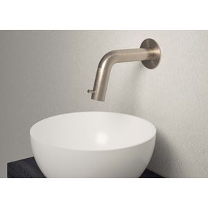 Inbouw fonteinkraan may stilo inkortbaar, 1/2" aansluiting geborsteld nickel pvd
