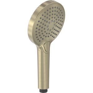 Handdouche may 3-standen met antikalk nozzles geborsteld mat goud pvd
