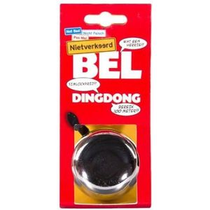 Nietverkeerd Ding-Dong Bel - 60 mm - Satijnen Afwerking - Diversen Kleuren