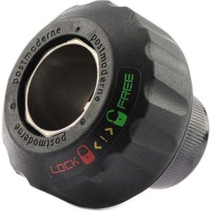 Post Moderne Balhoofdstel Met Geïntegreerd Stuurslot 1 1/8 Inch Zwart