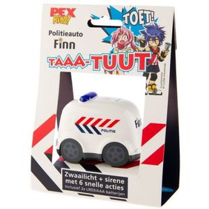 Fietsbel met sirene en zwaailichten PexKids politieauto Finn