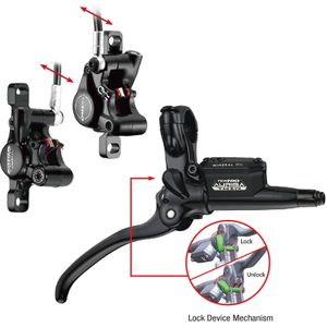 Tektro Bremsgriff Aigura Twin links 2,5 Finger Alu Black