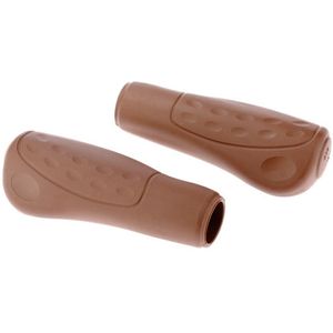 Westphal Fietshandvatten - Softgrip - TPE - 122 mm - Bruin - Set van 2