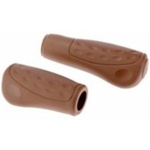 Handvatpaar Westphal #436 Ellipsis Softgrip 92/122mm/ø23mm - bruin