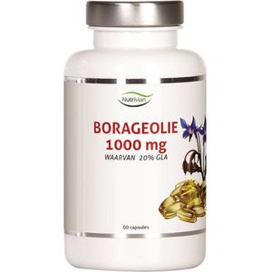Nutrivian Borage olie 1000 mg 60 capsules