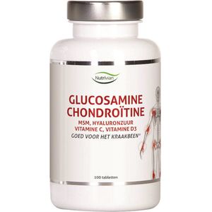 Nutrivian Glucosamine chondoitine MSM hyaluron vit D3/C (100tb)