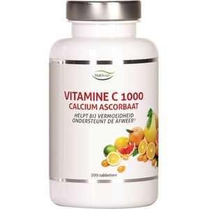 Nutrivian Vitamine C1000 mg calcium ascorbaat 200 tabletten