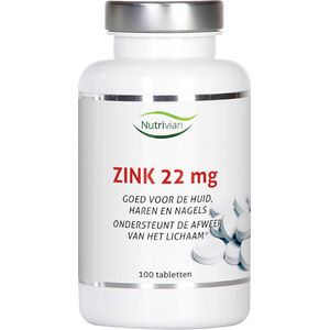 Nutrivian Zink methionine 22 mg 100 tabletten