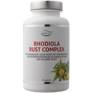 Nutrivian - Rhodiola Rust Complex - Capsules - Met Rhodiola, Valeriaan en Passiebloem